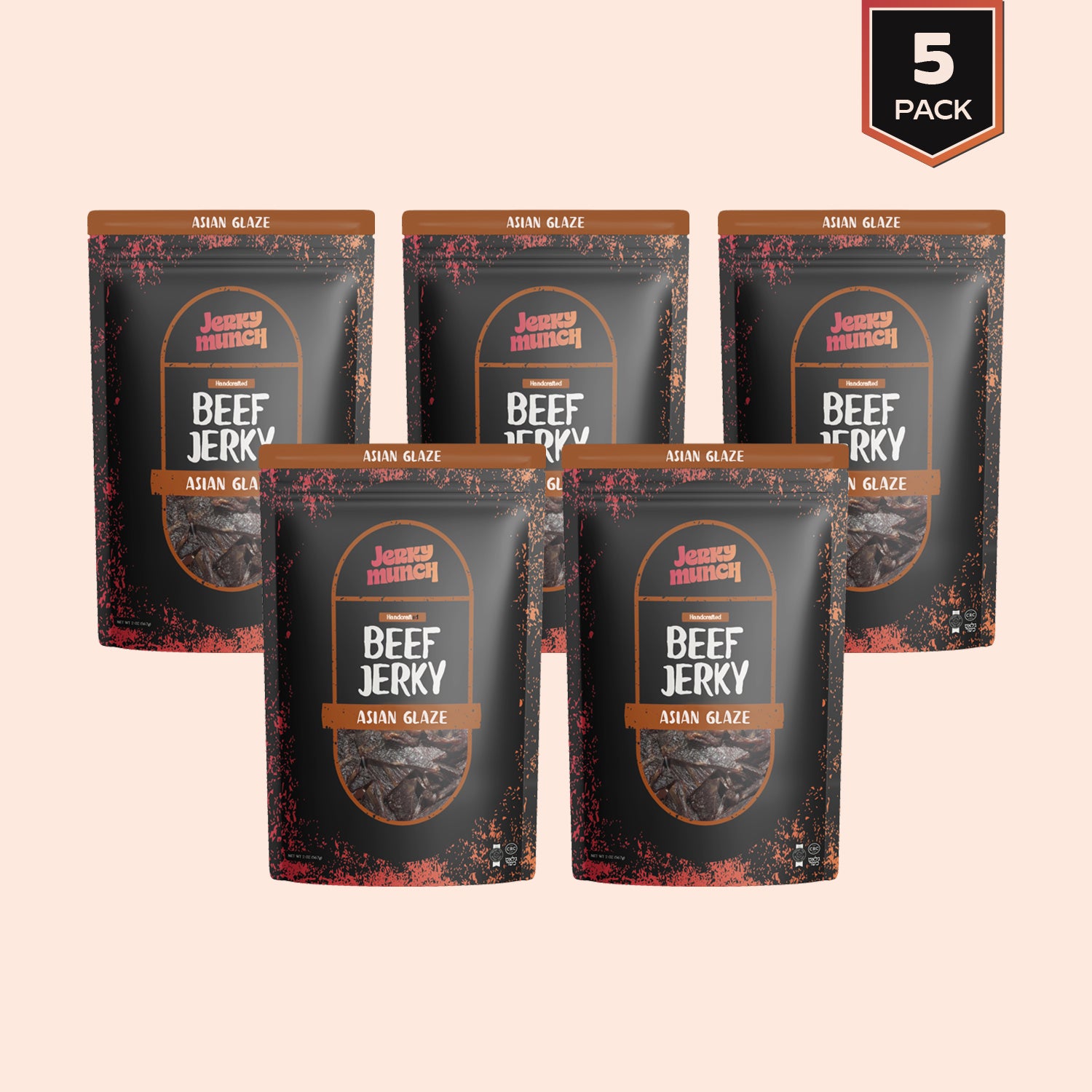 Jerky Munch Kosher Beef Jerky - Asian Glaze Flavor