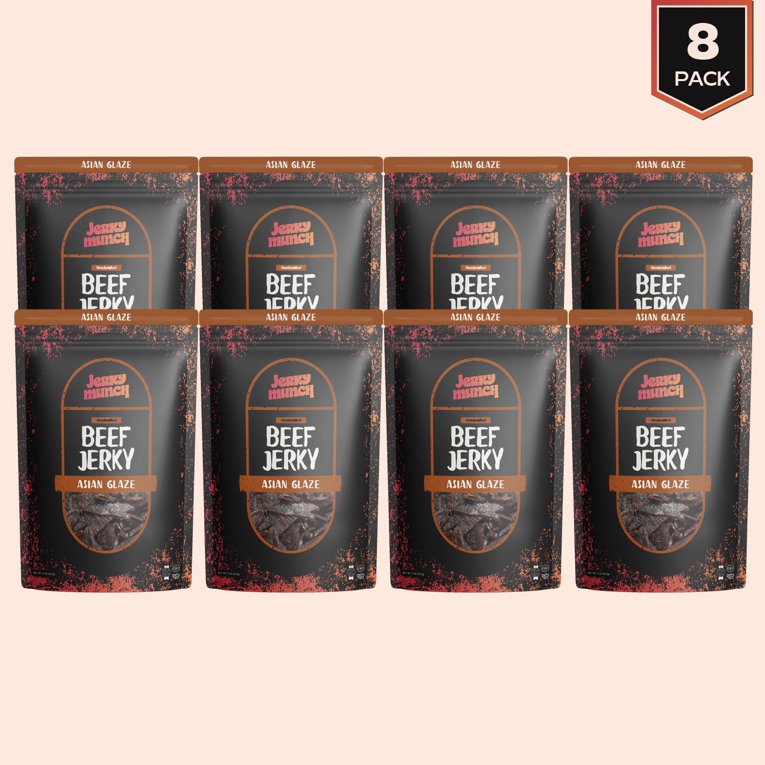 Jerky Munch Kosher Beef Jerky - Asian Glaze Flavor