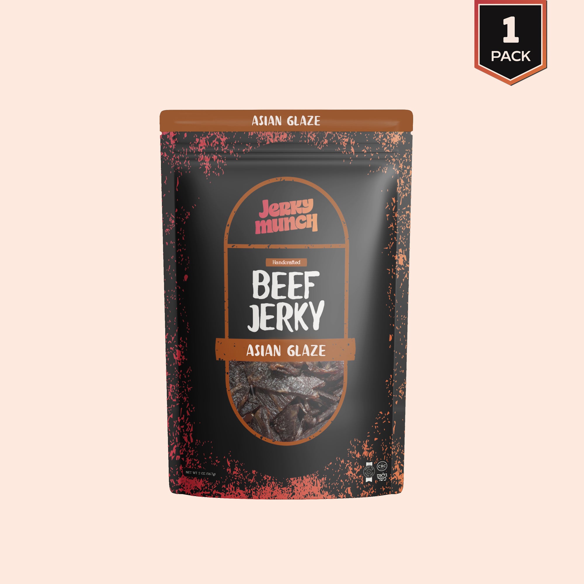 Jerky Munch Kosher Beef Jerky - Asian Glaze Flavor