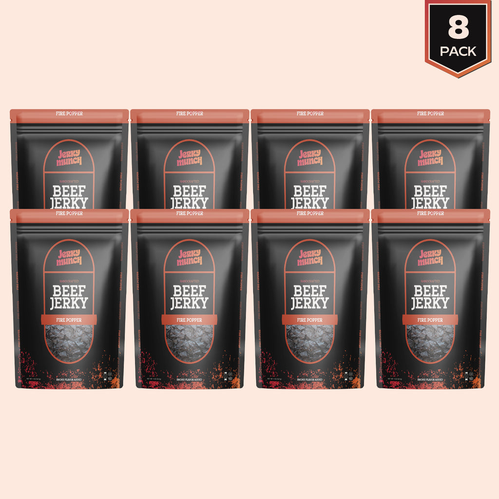 Jerky Munch Kosher Beef Jerky - Fire Popper Flavor