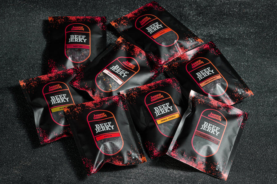 Bags of Jerky Munch kosher beef jerky
