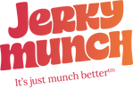 Logo for 'Jerky Munch' with a tagline.