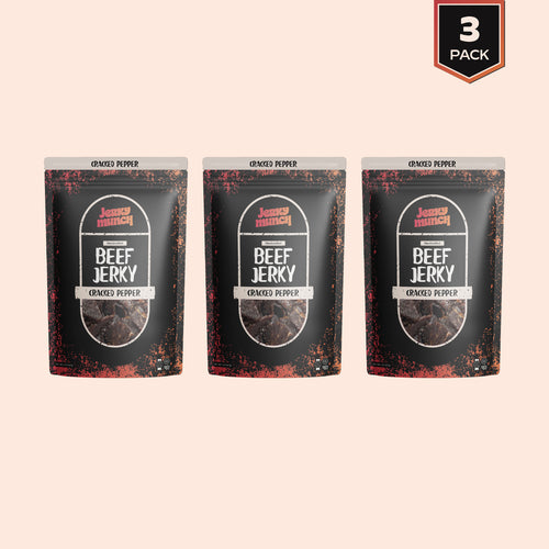 Jerky Munch Kosher Beef Jerky - Cracked Pepper Flavor