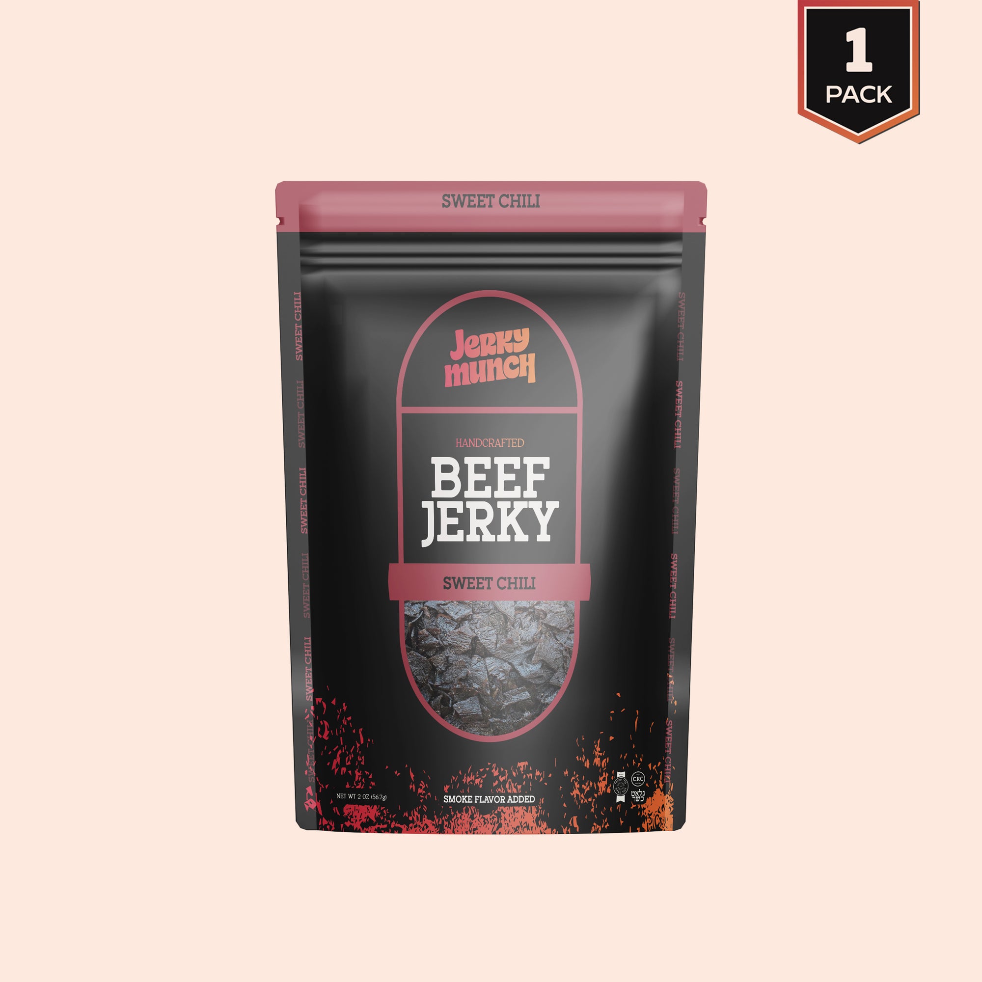 Jerky Munch Kosher Beef Jerky - Sweet Chili Flavor