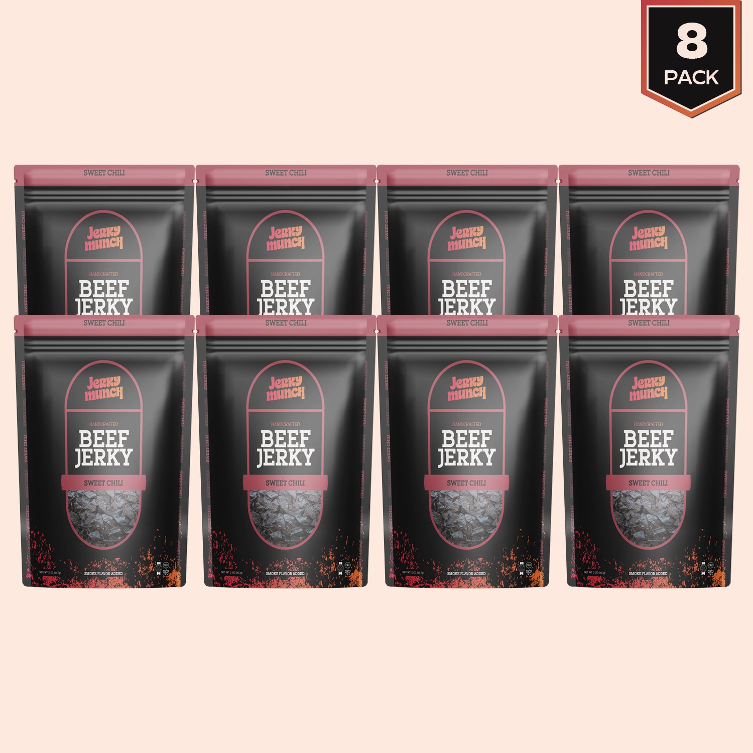 Jerky Munch Kosher Beef Jerky - Sweet Chili Flavor
