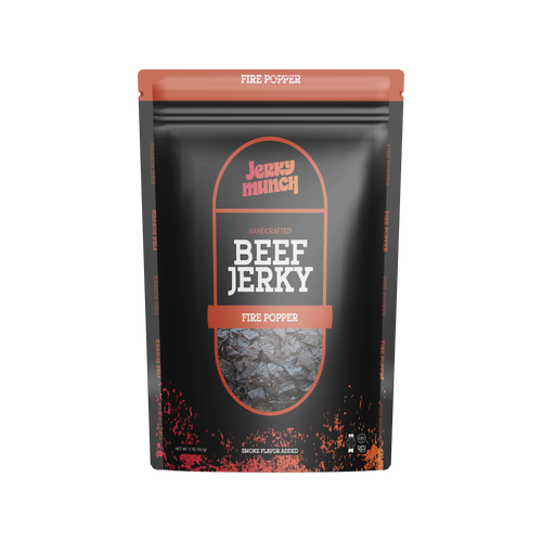 Jerky Munch Kosher Beef Jerky - Fire Popper Flavor