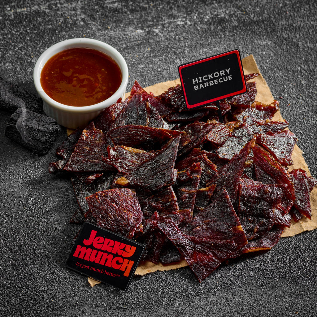 Jerky Munch kosher beef jerky, Hickory Barbecue flavor